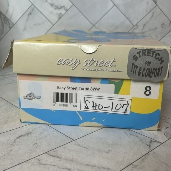 NWT Easy Street Womens Torrid Black Sandal Shoe Size 8WW Extra Wide - Picture 10 of 10